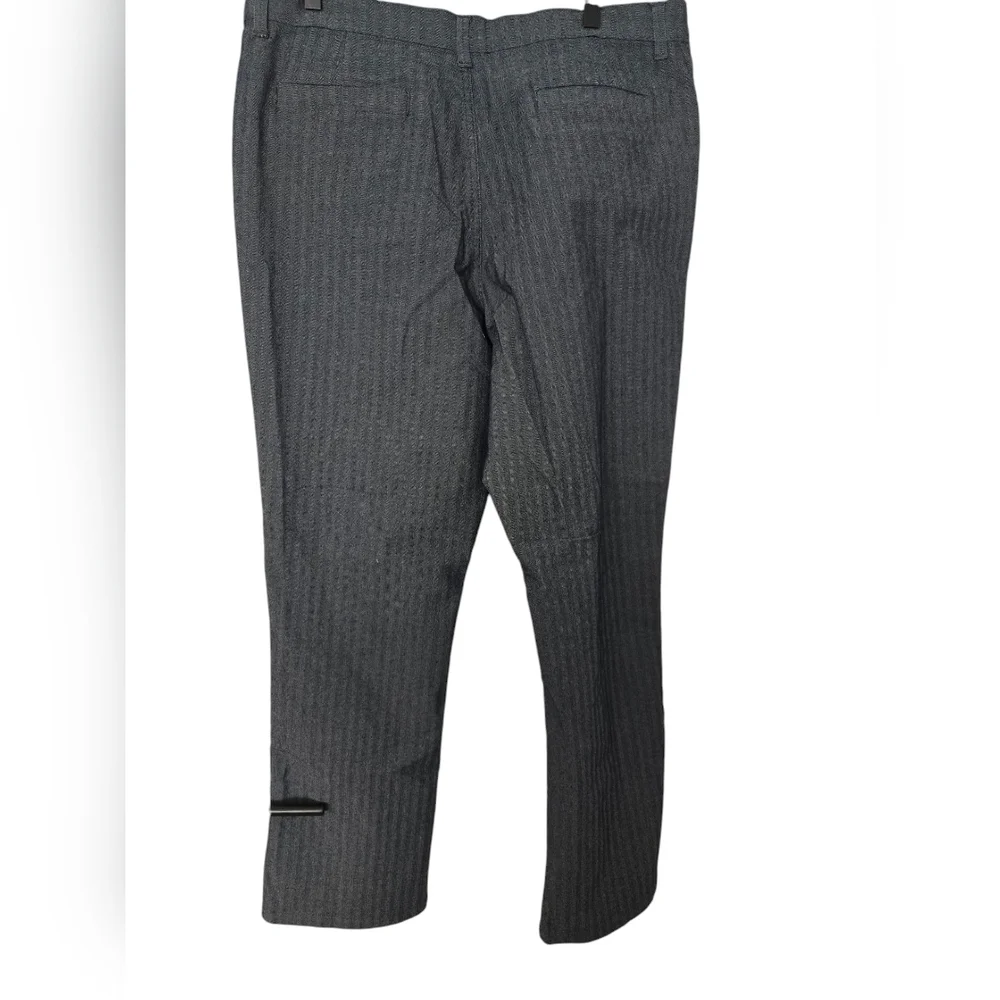 Riders By Lee Gray Pinstripe Pants Size 16M/16L NWT